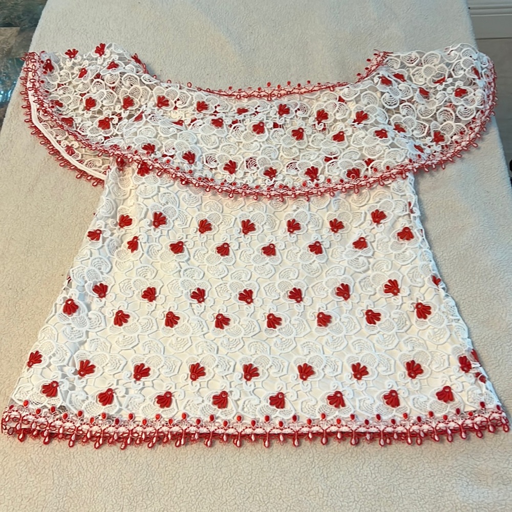 Alexis Lace Off The Shoulder Top